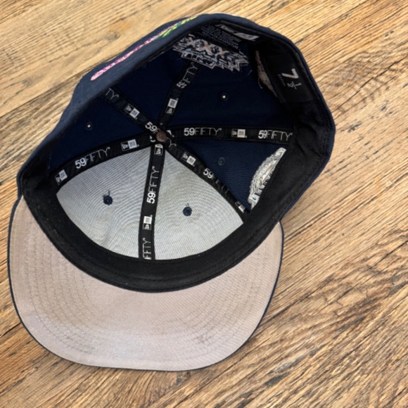 Preowned NEW ERA Dallas Cowboys Super Bowl Patches Ball Cap Hat Fitted 59Fifty - Picture 3 of 5
